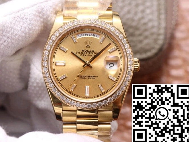 18ct M228348RBR-0002 Gold Effortless 989 Day EW Factory Date Rolex 0716